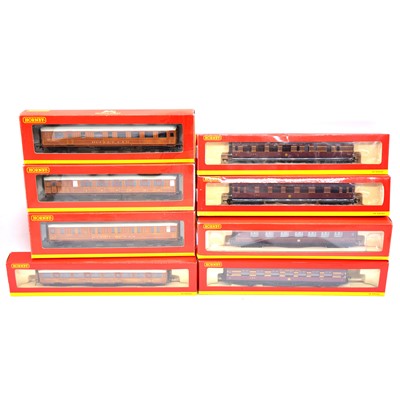 Lot 341 - Eight Hornby OO gauge coaches, boxed