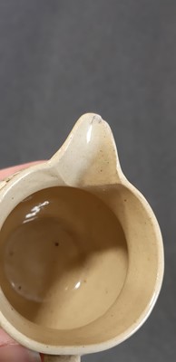 Lot 47 - Pearlware blue and white jug, circa.1800,...