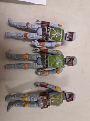 Lot 163 - Twenty-five Star wars action figures, with Speeder bike and AT-ST