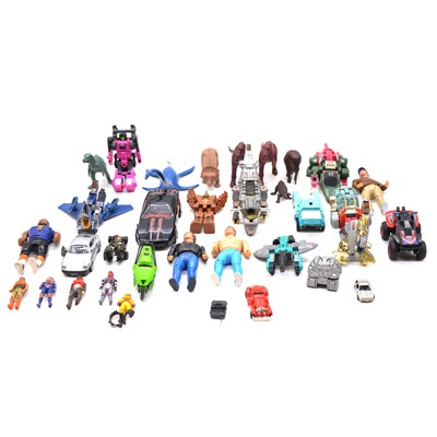 Lot 166 - A collection of action figures, including Transformers