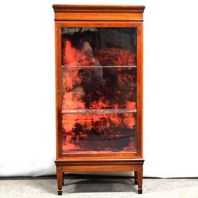Lot 318 - Edwardian mahogany vitrine