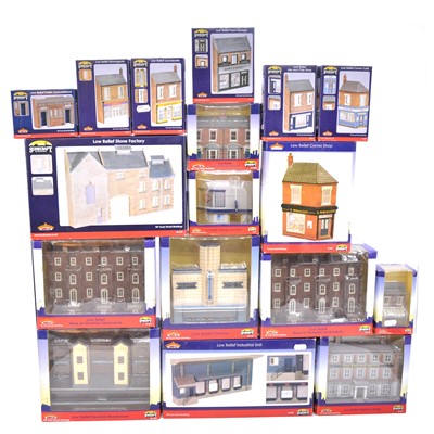Lot 377 - Bachmann OO gauge model railway Scenecraft low relief buildings, boxed