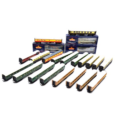 Lot 326 - Twenty-three Hornby and Bachmann OO gauge passenger coaches
