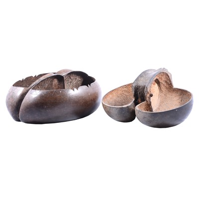 Lot 54 - Two Coco de Mer bowls