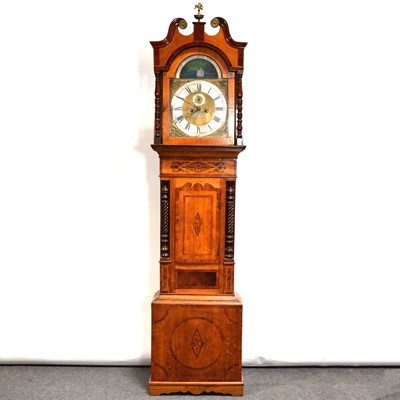 Lot 428 - William IV mixed wood longcase clock