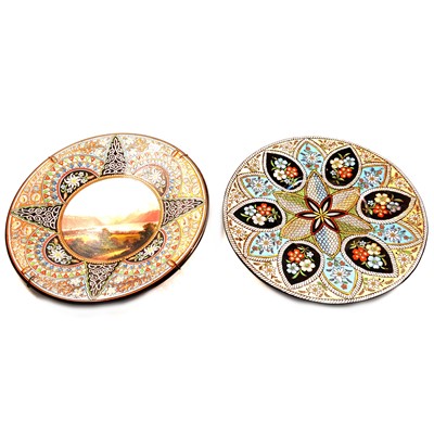 Lot 58 - Thoune pottery charger, and one similar