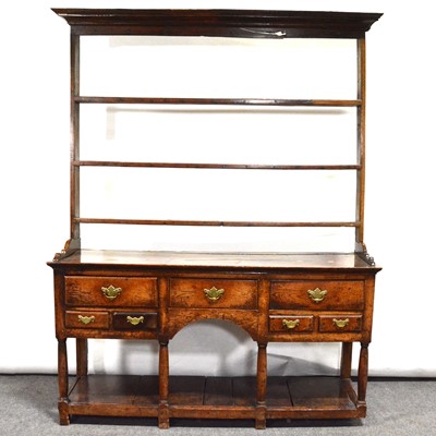 Lot 352 - George III oak dresser