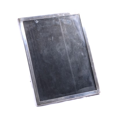 Lot 343 - Large silver photograph frame, Walker & Hall, Birmingham 1947
