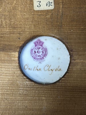Lot 30 - Pair of Royal Worcester porcelain oval plaques