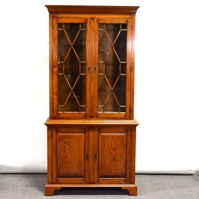 Lot 307 - Haselbech Oak glazed bookcase
