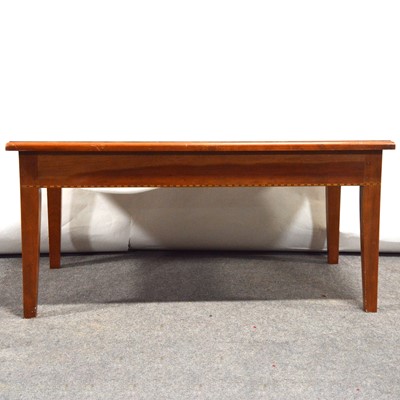 Lot 335 - Haselbech Oak, a mahogany inlaid coffee table