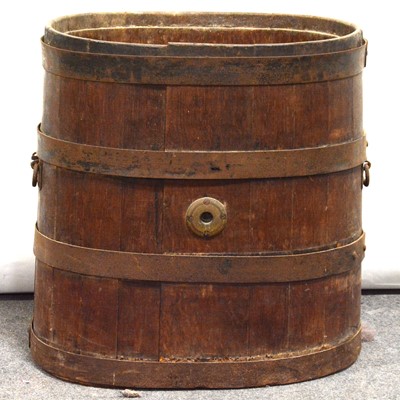 Lot 355 - Oak Barrel / stick stand