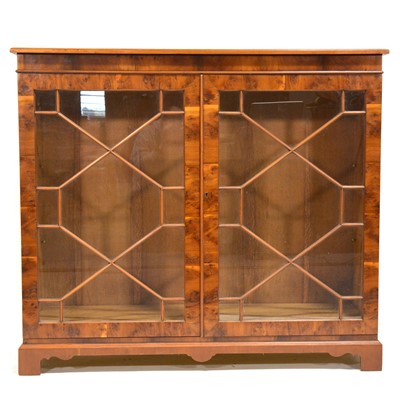 Lot 482 - Modern yew bookcase, George III style