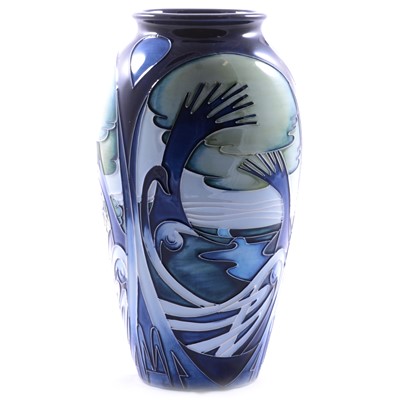 Lot 21 - Emma Bossons for Moorcroft Pottery, a large 'Knypersley' pattern vase