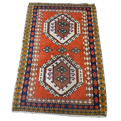 Lot 568 - Turkish Caucasian pattern rug.