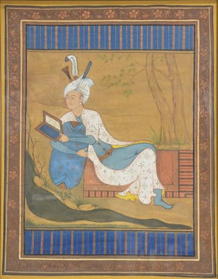 Lot 314 - Two Persian painting on cloth