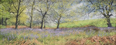Lot 237 - Neil Spilman, Country Lane, and Bluebell Wood.
