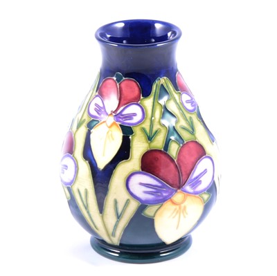 Lot 7 - John Moorcroft for Moorcroft,  a vase in the Heartsease design.
