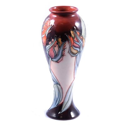 Lot 4 - Sally Tuffin for Moorcroft, a vase in the Red Tulip design.