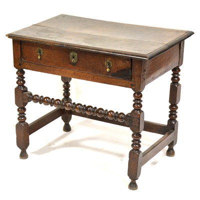 Lot 486 - Joined oak side table