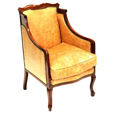 Lot 438 - Victorian mahogany and leather library chair