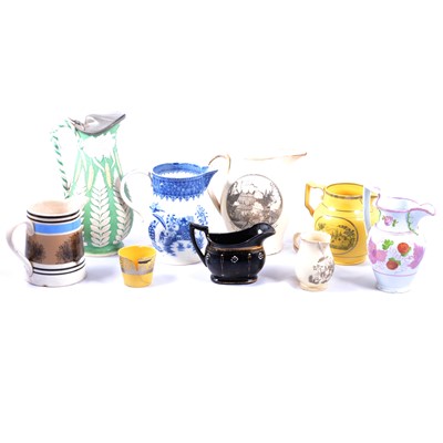 Lot 44 - Collection of 19th century jugs