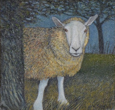 Lot 384 - Bill Yardley, Portrait of a Ewe