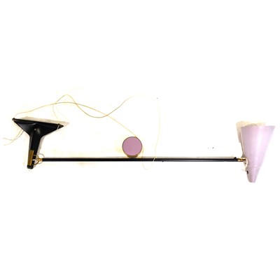 Lot 535 - Mid-century style anglepoise wall-light, with counterweight