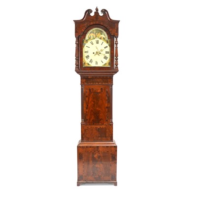 Lot 430 - Mahogany longcase clock