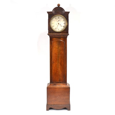 Lot 345 - Scottish mahogany longcase clock