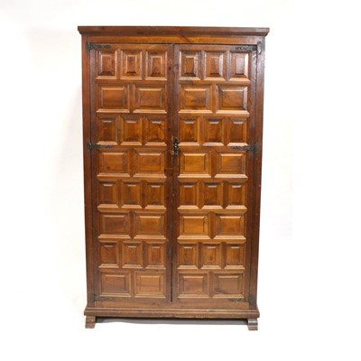 Lot 387 - Hardwood two door cupboard