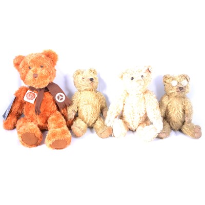 Lot 215 - Four Teddy Bears, including a German Stieff