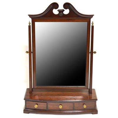 Lot 488 - Large mahogany dressing table mirror