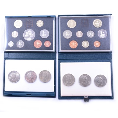 Lot 309 - Two Festival of Britain Crowns;, and other coins