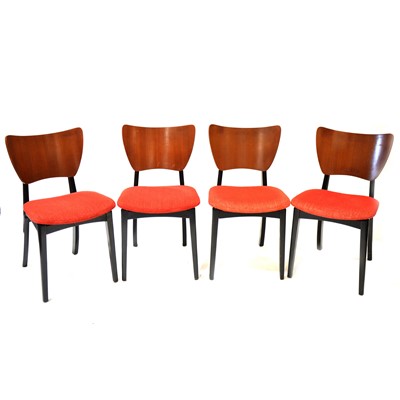 Lot 540 - Four mid-century G-Plan 'Butterfly' dining chairs
