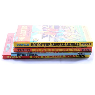 Lot 236 - Two boxes of sports annuals and childrens annuals, mostly from the 1970's