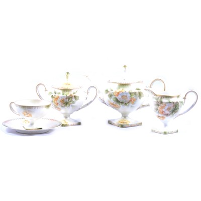 Lot 90 - Reinhold Schlegelmilch China tea set, early 20th century
