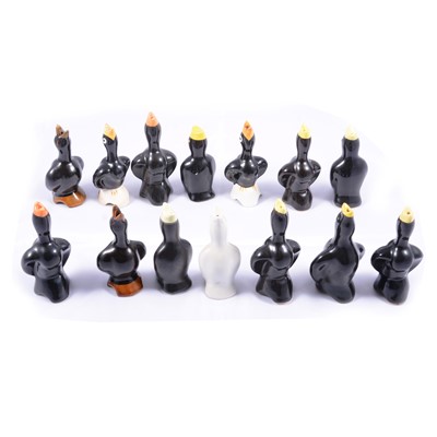 Lot 12 - Fourteen vintage Blackbird pie funnels