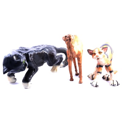 Lot 64 - Six large composite animal sculptures