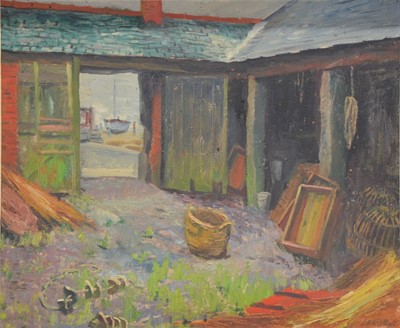 Lot 297 - Leighton Hall Woollatt, A fisherman's yard