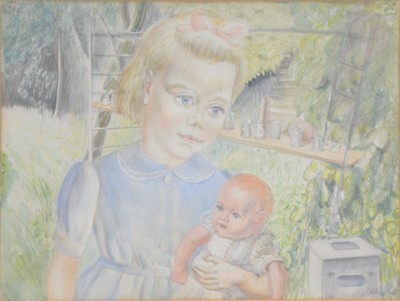 Lot 321 - Leighton Hall Woollatt, oil painting and watercolour