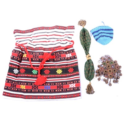 Lot 196 - Interesting collection of World textiles, bags, and accessories