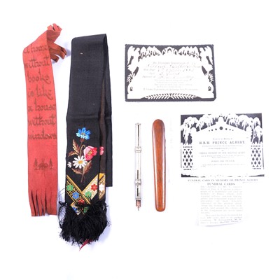 Lot 197 - Collection Victorian and early 20th century bookmarks, ephemera etc