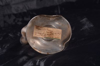Lot 4 - Victorian wine glass from the 1902 eruption of Mount Pelée