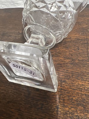 Lot 5 - Cut glass rummer, circa 1790 and a German beaker