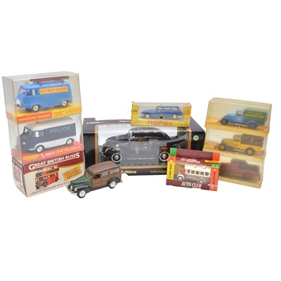 Lot 121 - Ten die-cast model vehicles, including Maisto, Solido and others