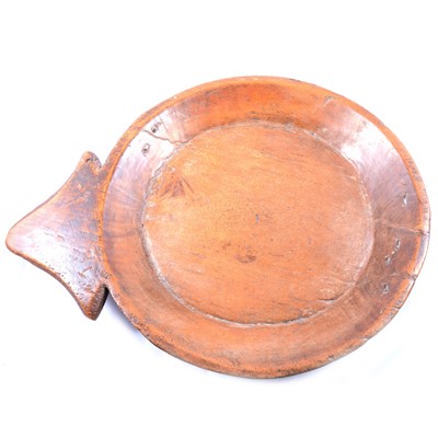 Lot 198A - Large 19th century wooden dairy bowl