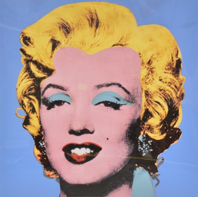 Lot 425 - After Andy Warhol, Marilyn, framed modern print