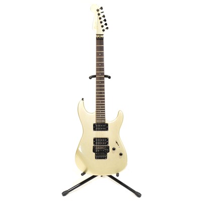 Lot 285 - Fender Squier Stagemaster six string electric guitar