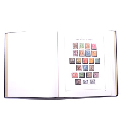 Lot 245 - USA stamps - somewhat sparse two album set in Davo binders.